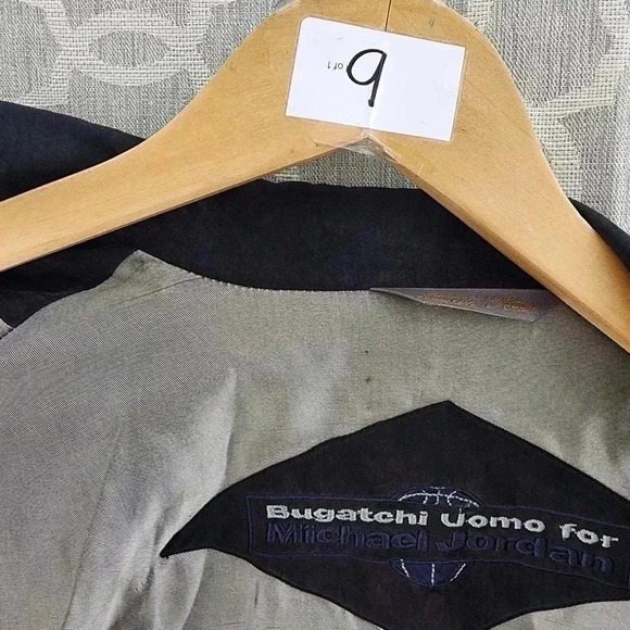 Bugatchi UOMO For Michael Jordan 100% Silk Gray Blazer Men's L - Picture 11 of 14